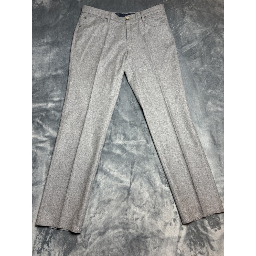 Incotex 5 Pocket Jean Cut Dress Pants Size 38x32 US Gray Cashmere Blend